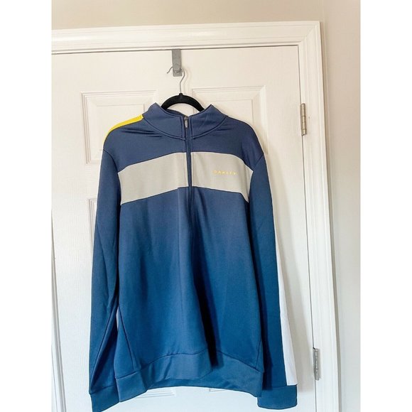 NWT Oakley Colorblock Logo Zip Up Jacket - XL - Picture 2 of 3